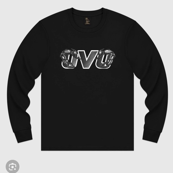 OVO Octobers very own Drake scorpion runner logo long sleeve tee shirt large